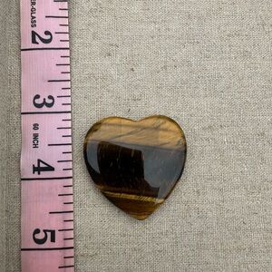 Heart-Shaped Tiger's Eye Worry Stone